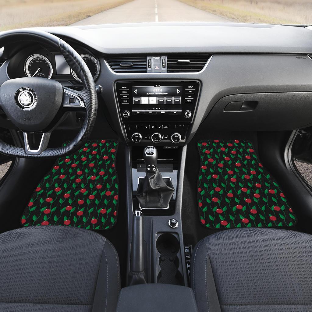 Cranberry Pattern Print Design CB01 Car Floor Mats-JorJune