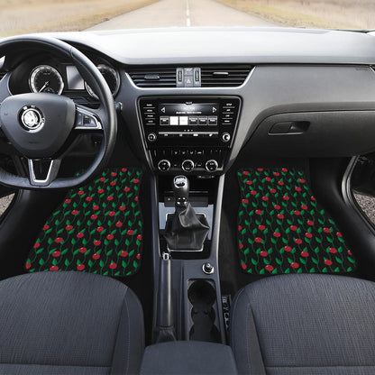 Cranberry Pattern Print Design CB01 Car Floor Mats-JorJune