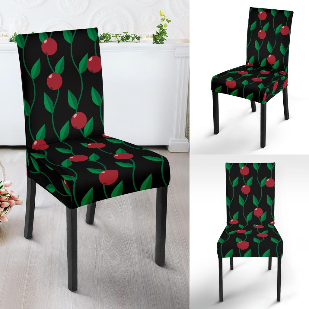 Cranberry Pattern Print Design CB01 Dining Chair Slipcover-JORJUNE.COM