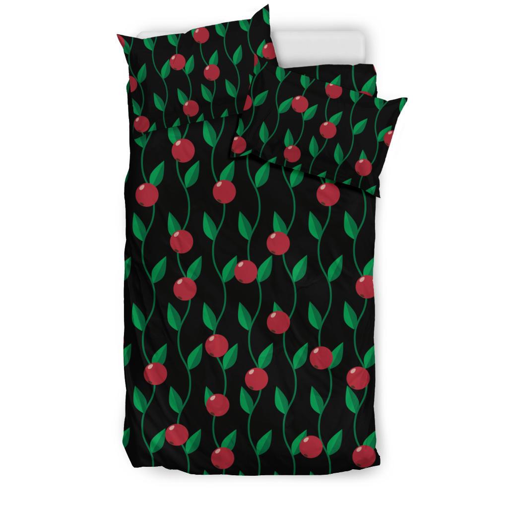 Cranberry Pattern Print Design CB01 Duvet Cover Bedding Set-JORJUNE.COM