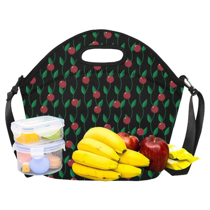 Cranberry Pattern Print Design CB01 Neoprene Lunch Bag-JorJune