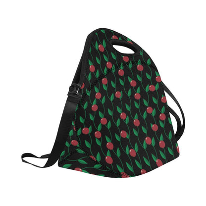 Cranberry Pattern Print Design CB01 Neoprene Lunch Bag-JorJune