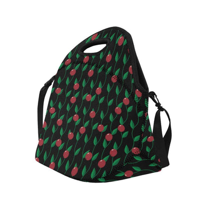 Cranberry Pattern Print Design CB01 Neoprene Lunch Bag-JorJune