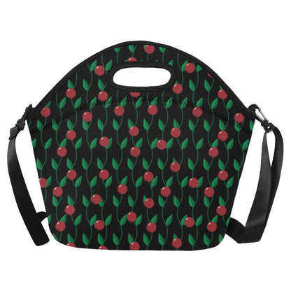 Cranberry Pattern Print Design CB01 Neoprene Lunch Bag-JorJune