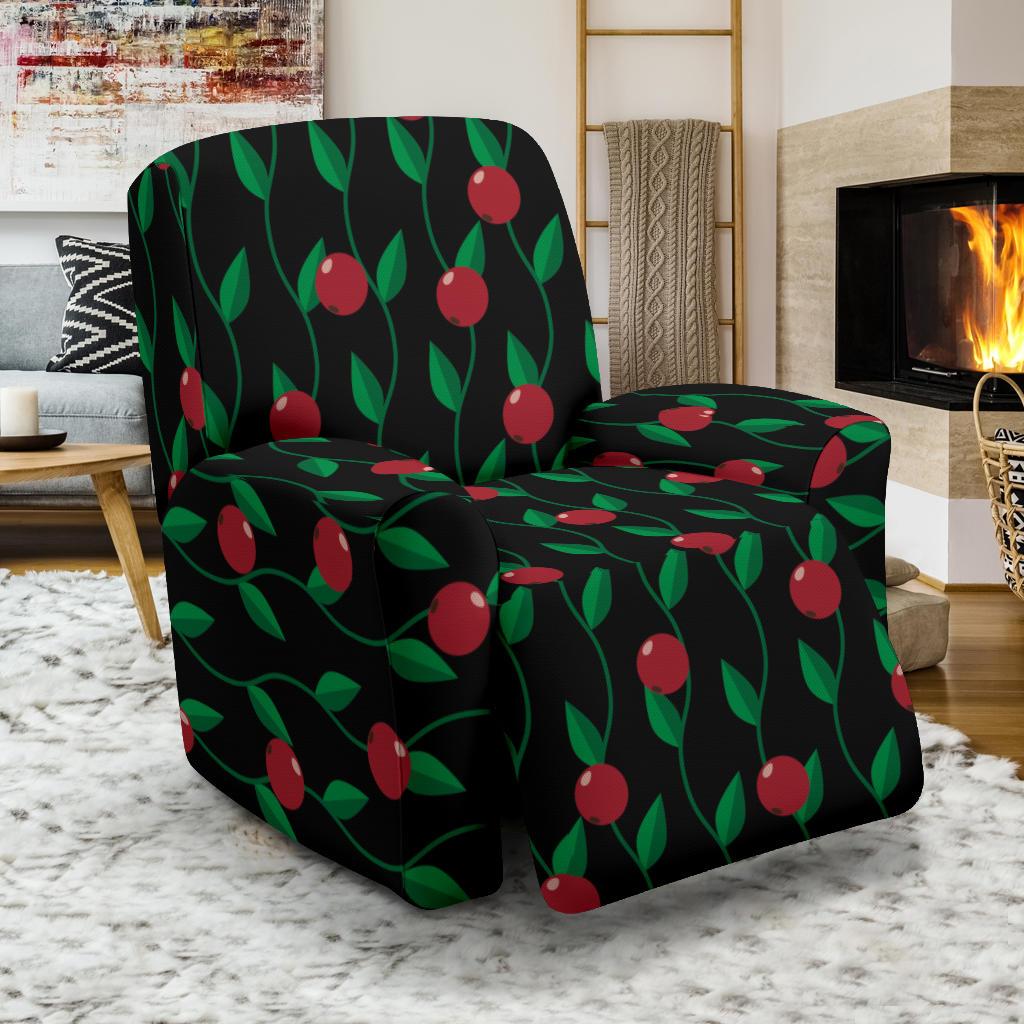 Cranberry Pattern Print Design CB01 Recliner Slipcover-JORJUNE.COM
