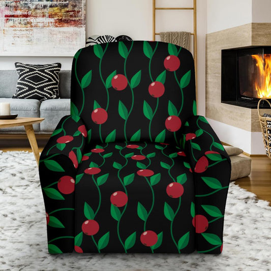 Cranberry Pattern Print Design CB01 Recliner Slipcover-JORJUNE.COM