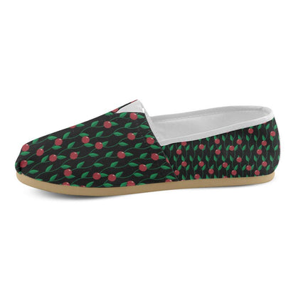 Cranberry Pattern Print Design CB01 Women Casual Shoes-JorJune.com