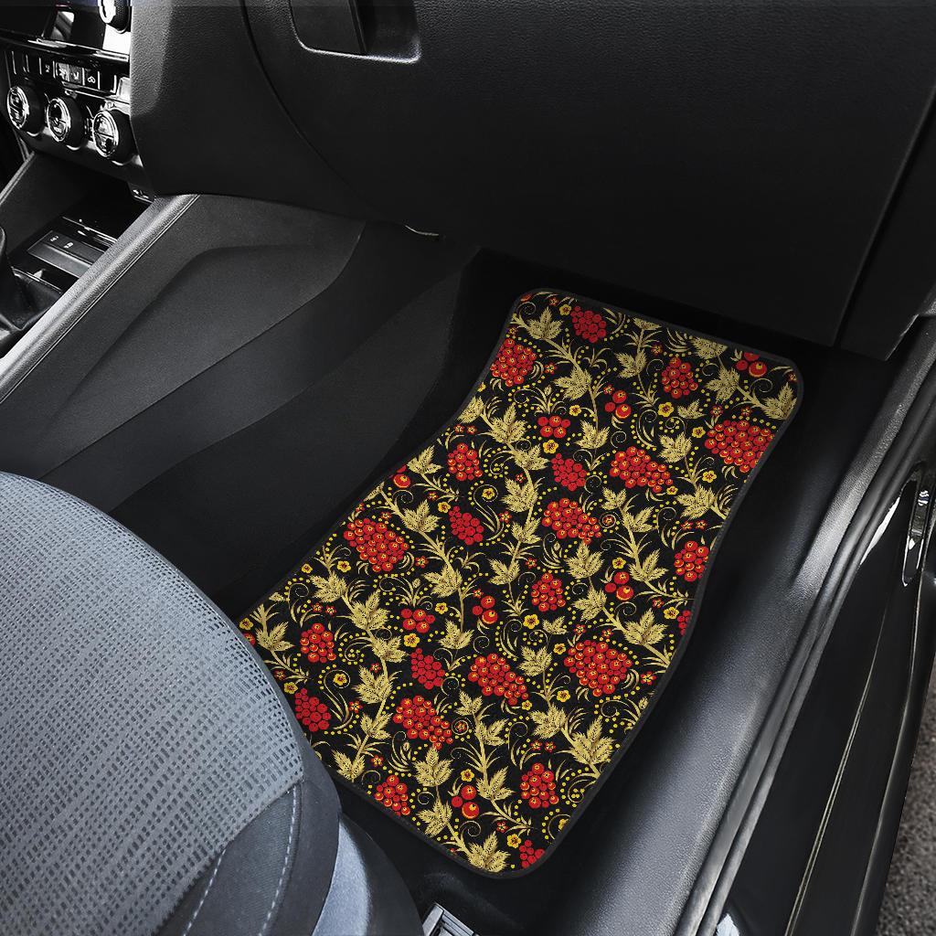 Cranberry Pattern Print Design CB02 Car Floor Mats-JorJune