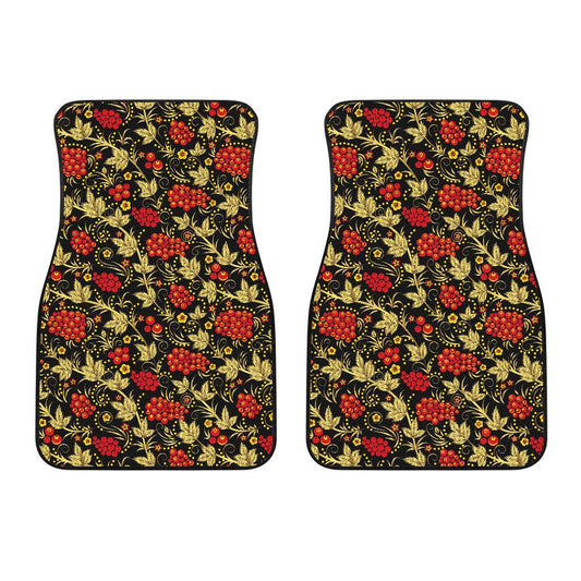 Cranberry Pattern Print Design CB02 Car Floor Mats-JorJune