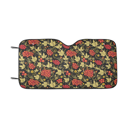 Cranberry Pattern Print Design CB02 Car Sun Shade-JorJune
