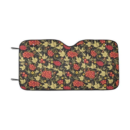 Cranberry Pattern Print Design CB02 Car Sun Shade-JorJune