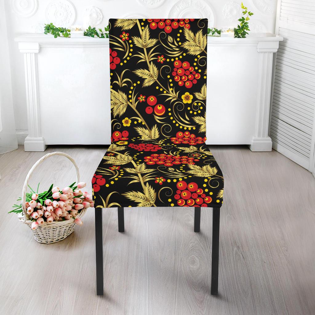 Cranberry Pattern Print Design CB02 Dining Chair Slipcover-JORJUNE.COM