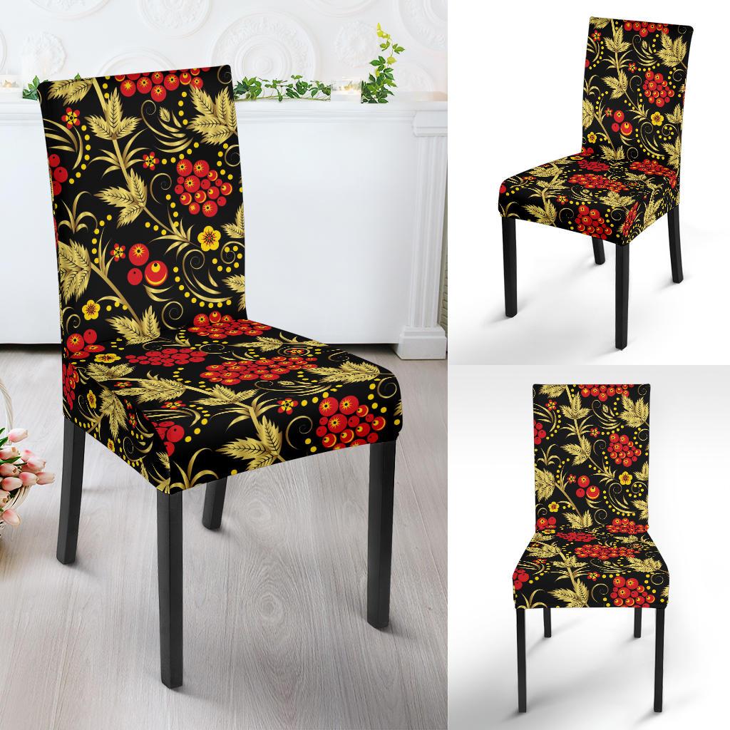 Cranberry Pattern Print Design CB02 Dining Chair Slipcover-JORJUNE.COM