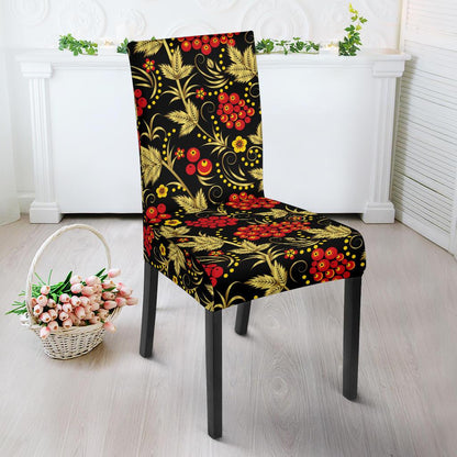 Cranberry Pattern Print Design CB02 Dining Chair Slipcover-JORJUNE.COM