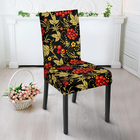 Cranberry Pattern Print Design CB02 Dining Chair Slipcover-JORJUNE.COM