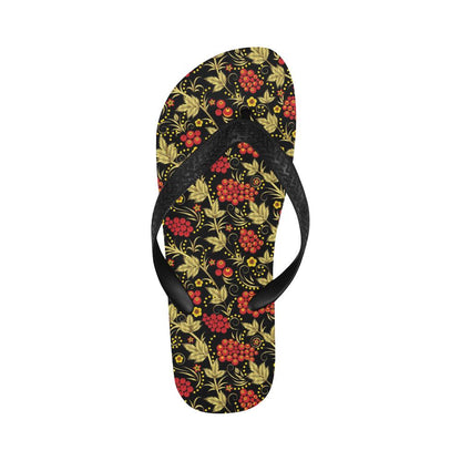 Cranberry Pattern Print Design CB02 Flip Flops-JorJune