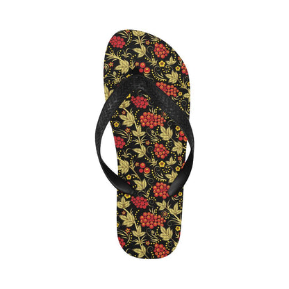 Cranberry Pattern Print Design CB02 Flip Flops-JorJune