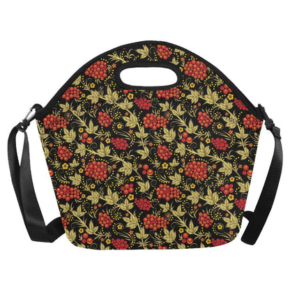 Cranberry Pattern Print Design CB02 Neoprene Lunch Bag-JorJune