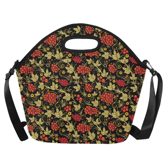 Cranberry Pattern Print Design CB02 Neoprene Lunch Bag-JorJune