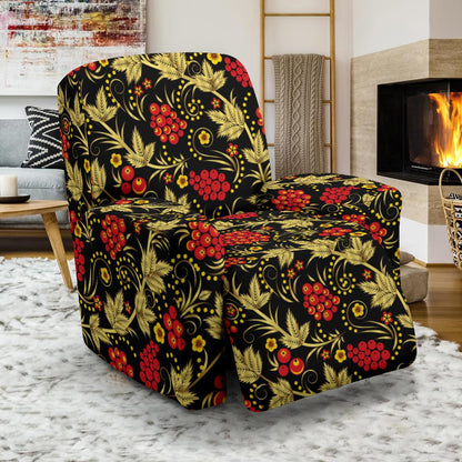 Cranberry Pattern Print Design CB02 Recliner Slipcover-JORJUNE.COM