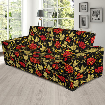 Cranberry Pattern Print Design CB02 Sofa Slipcover-JORJUNE.COM