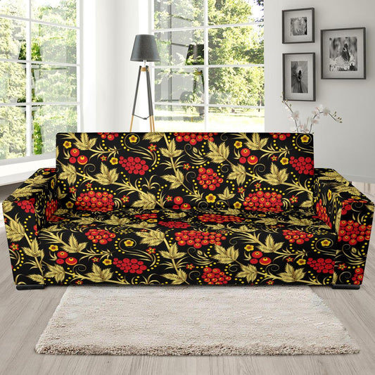 Cranberry Pattern Print Design CB02 Sofa Slipcover-JORJUNE.COM