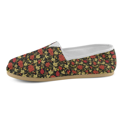Cranberry Pattern Print Design CB02 Women Casual Shoes-JorJune.com