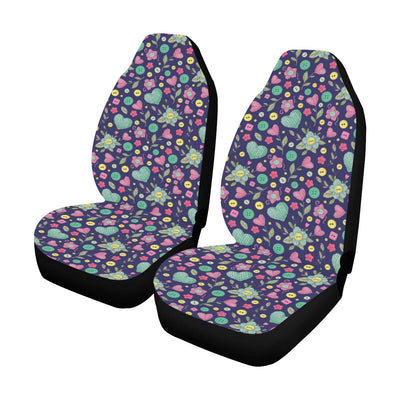 Crochet Pattern Print Design 02 Car Seat Covers (Set of 2)-JORJUNE.COM