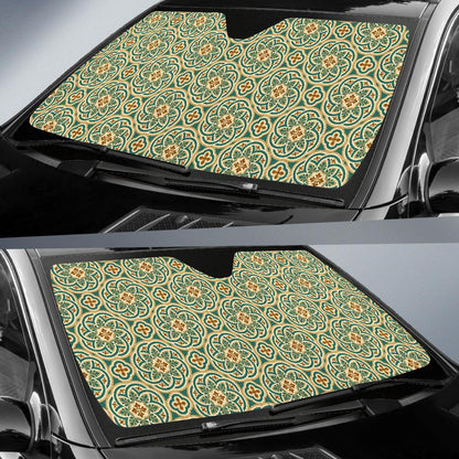 Cross Pattern Print Design 01 Car Sun Shade-JORJUNE.COM