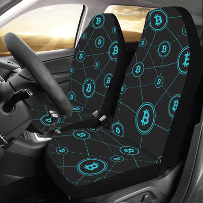 Cryptocurrency Pattern Print Design 01 Car Seat Covers (Set of 2)-JORJUNE.COM