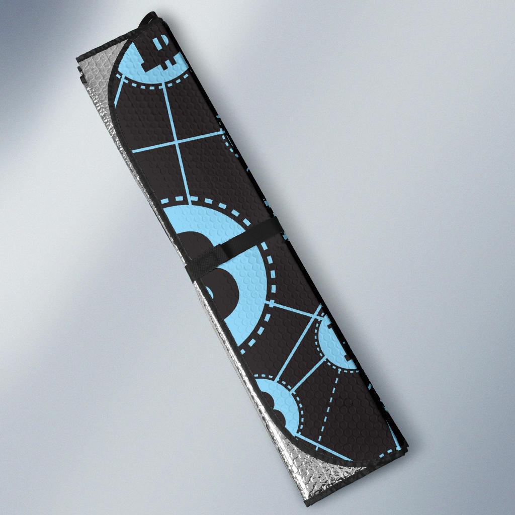 Cryptocurrency Pattern Print Design 02 Car Sun Shade-JORJUNE.COM