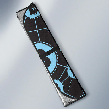 Cryptocurrency Pattern Print Design 02 Car Sun Shade-JORJUNE.COM