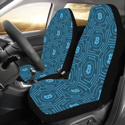 Cryptocurrency Pattern Print Design 04 Car Seat Covers (Set of 2)-JORJUNE.COM