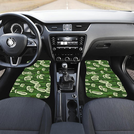 Cucumber Pattern Print Design CC01 Car Floor Mats-JorJune