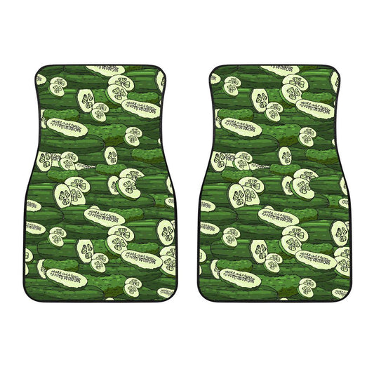 Cucumber Pattern Print Design CC01 Car Floor Mats-JorJune