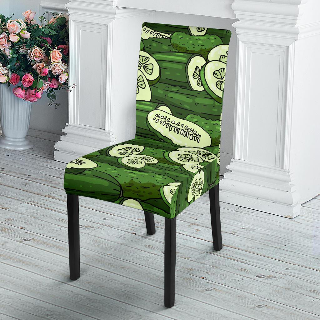 Cucumber Pattern Print Design CC01 Dining Chair Slipcover-JORJUNE.COM
