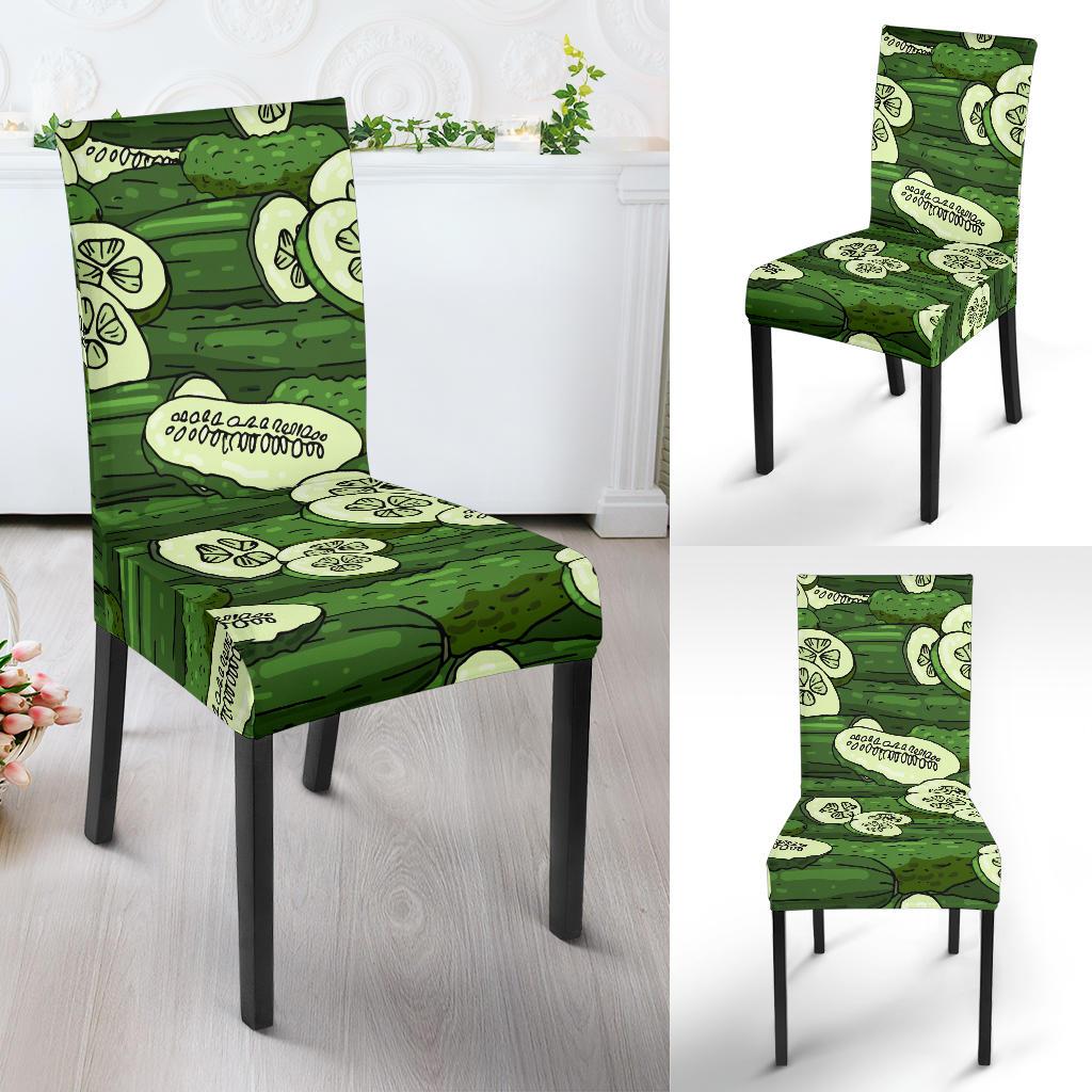 Cucumber Pattern Print Design CC01 Dining Chair Slipcover-JORJUNE.COM
