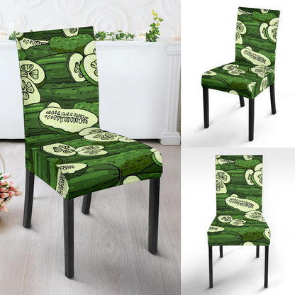 Cucumber Pattern Print Design CC01 Dining Chair Slipcover-JORJUNE.COM