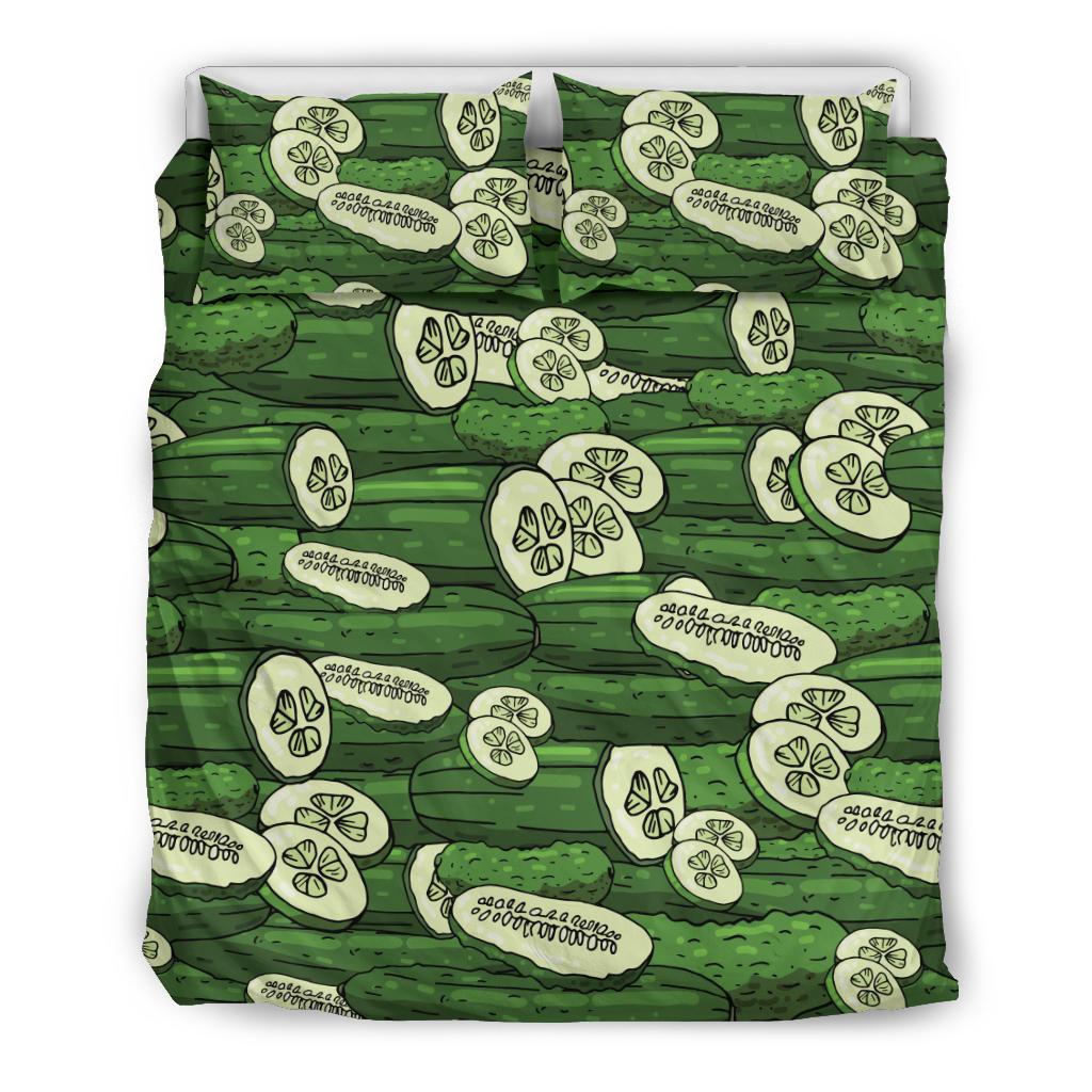 Cucumber Pattern Print Design CC01 Duvet Cover Bedding Set-JORJUNE.COM