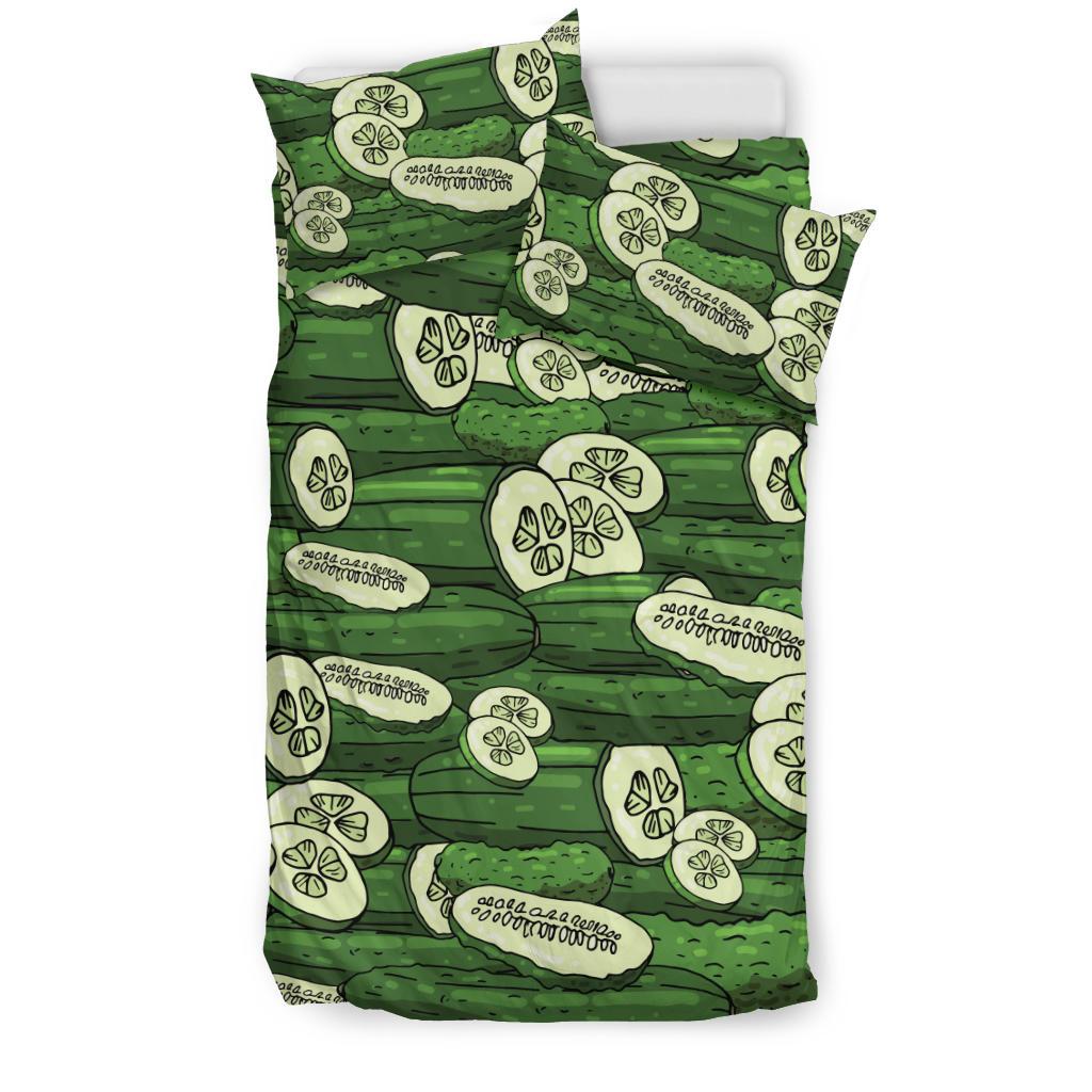 Cucumber Pattern Print Design CC01 Duvet Cover Bedding Set-JORJUNE.COM