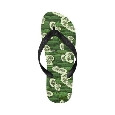 Cucumber Pattern Print Design CC01 Flip Flops-JorJune