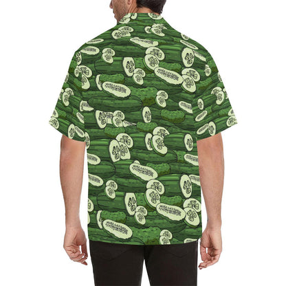 Cucumber Pattern Print Design CC01 Men Hawaiian Shirt-JorJune