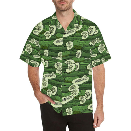 Cucumber Pattern Print Design CC01 Men Hawaiian Shirt-JorJune
