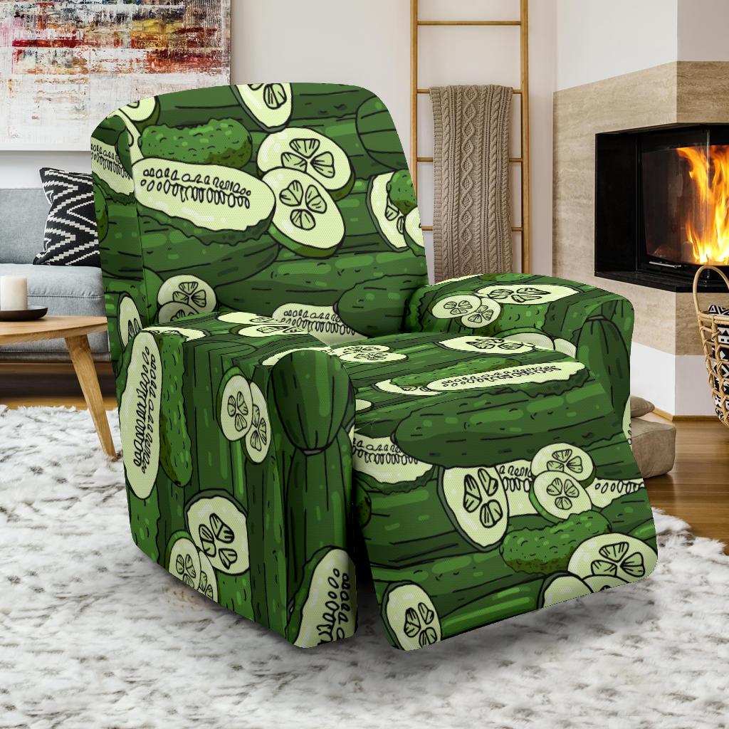 Cucumber Pattern Print Design CC01 Recliner Slipcover-JORJUNE.COM