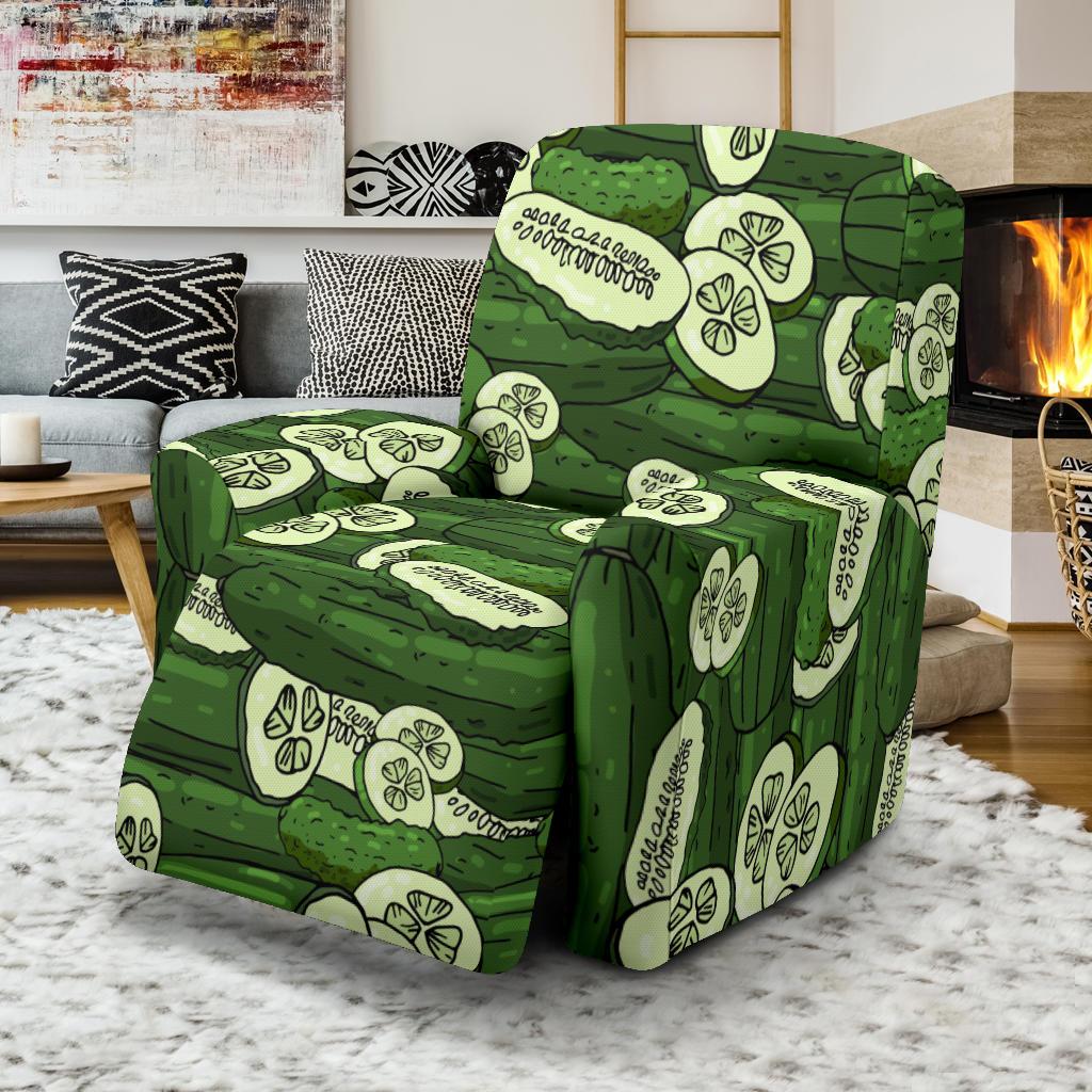 Cucumber Pattern Print Design CC01 Recliner Slipcover-JORJUNE.COM