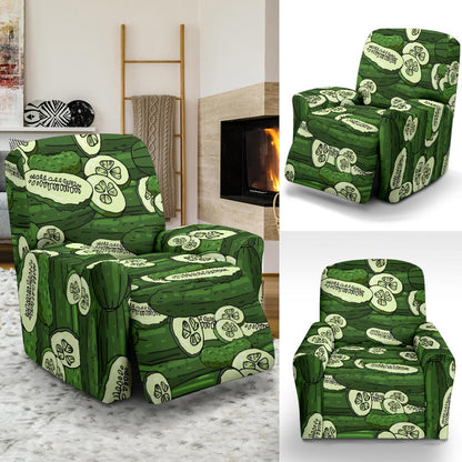 Cucumber Pattern Print Design CC01 Recliner Slipcover-JORJUNE.COM