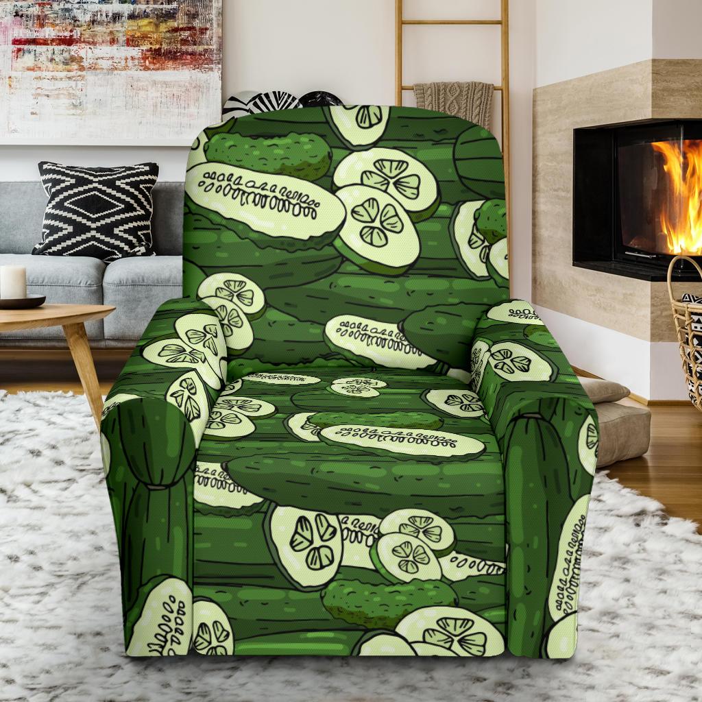 Cucumber Pattern Print Design CC01 Recliner Slipcover-JORJUNE.COM