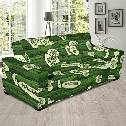 Cucumber Pattern Print Design CC01 Sofa Slipcover-JORJUNE.COM