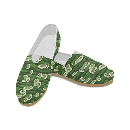Cucumber Pattern Print Design CC01 Women Casual Shoes-JorJune.com