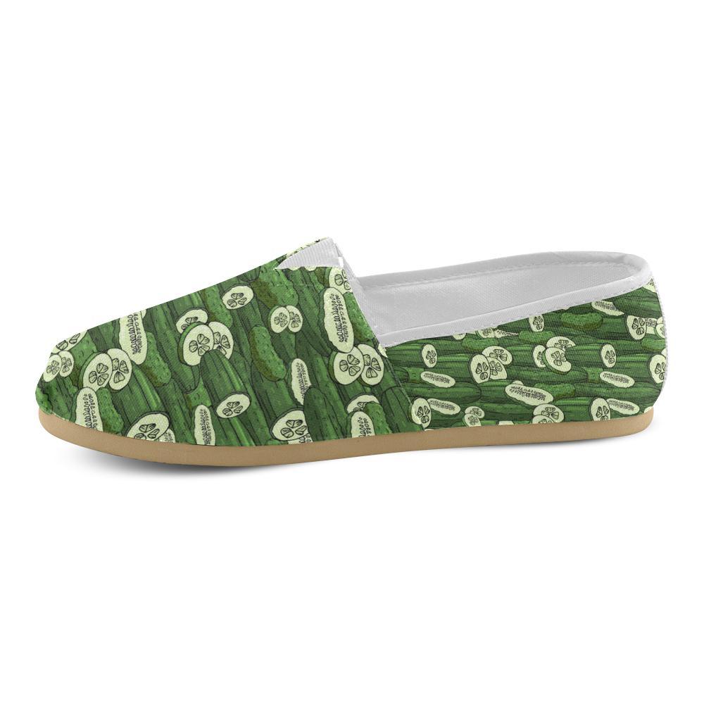 Cucumber Pattern Print Design CC01 Women Casual Shoes-JorJune.com